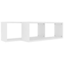 vidaXL Wandregale 2 Stück Weiß 60x15x23 cm Holzwerkstoff - Verschiedenfarbig - Übersicht 7