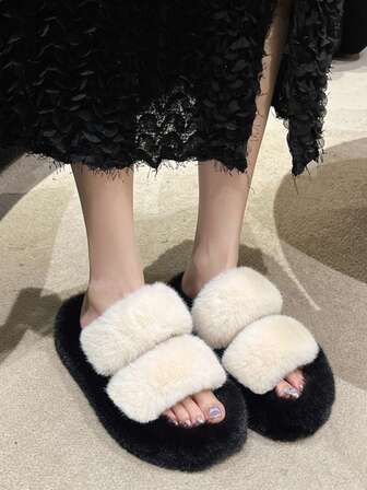 2025 Nuevas zapatillas de plataforma con suela gruesa y esponjosa para uso en exteriores para mujeres, zapatillas tipo hada de estilo casual que aumentan la altura para usar en interiores y en el hogar, adecuadas para primavera, otoño e invierno