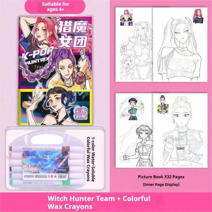 1set Top-Grade Spiral-Bound Sketch BookPicture Book With Pen, Art Sketchpad, Life Drawing Pad, Suitable For Adult Beginners And Artists Back To School,Back To School,School Supplies - Multicolor - View 1