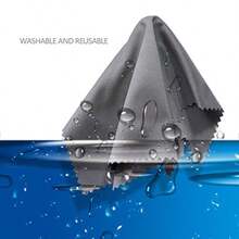 AAwipes Paños limpiadores de gafas de microfibra 10 paquetes para gafas lentes teléfonos pantallas cámaras cubiertos y cualquier otra superficie delicada (6"x7" 3 blanco + 7 gris oscuro) - como en la foto - Ver 7