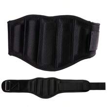 Adjustable Weightlifting Belt, Provides Lumbar Support For Squats, Deadlifts, And Other Strength Training Exercises To Protect Spine And Stabilize Core - Black - View 2