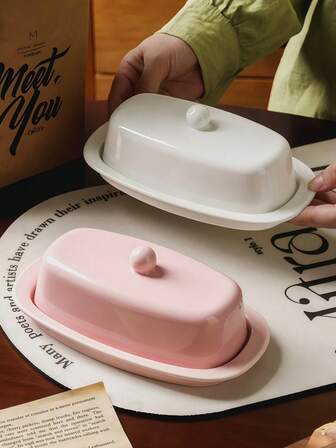 Ceramic Butter Dish, Cheese Plate, Butter Tray