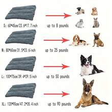 Snug Warm Striped Pet Bed - Gray/Green Washable Dog Bed & Cat Sleeping Pad, Plush Comfort Dog House & Soft Cat Mat For Cold Winter Days - Xám - Xem 2