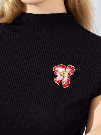 1pc Exquisite Versatile Oil Drop Eye Brooch, Fashion Lapel Pin Accessory For Women