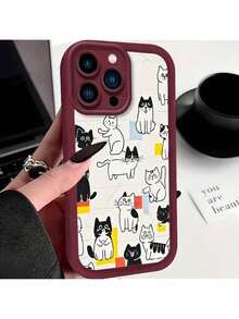 Estuche de TPU hermoso, resistente a los impactos con cobertura completa de la lente para for  16 Plus - Multicolor - Ver 2