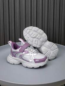 1双儿童撞色舒适多功能轻便户外运动鞋，时尚休闲跑步鞋，男女童均适用 - 紫色 - 查看 11