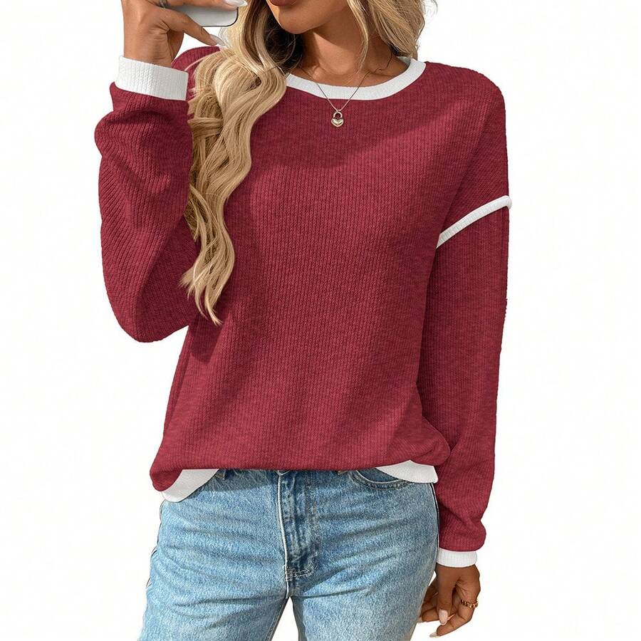 Women Outdoor Hoodies & Sweatshirts - Burgundy - View 1