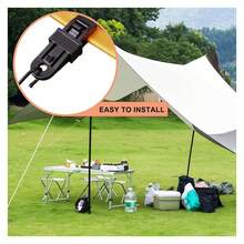 重型锁扣式篷布夹，适用于遮阳篷、户外露营、房车遮阳篷和汽车罩