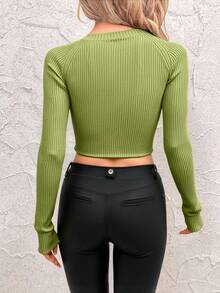 DUKEZA blusa basica - Verde - Ver 2