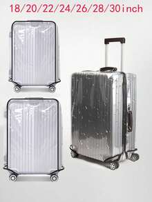 Vỏ bọc hành lý siêu trong suốt có thể tháo rời bằng PVC, Vỏ bọc hành lý, Vỏ bọc chống bụi cho hành lý du lịch, Vỏ bảo vệ hành lý du lịch và Vỏ bọc hành lý có bánh xe - Nhiều màu - Xem 1