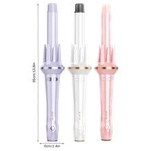 This 28mm Auto Curling Iron Is Equipped With Automatic Curling Devices On Both Sides, Providing 3 Temperature Settings, Built-In Negative Ion Generator, Smart Timer And Sensor, And Auto Shut-Off Function. It Can Easily Create Big Waves And Beach Curls With One-Touch Automatic Release, Making It A Professional Auto Curler That Can Hold The Style For Long. Suitable For Mother's Day, Valentine's Day And Other Holidays, As Well As For Home And Travel Use. - EU C Type Plug(220-240V) - View 4