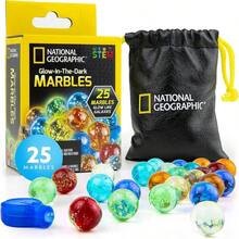Mrmol Brillante geogrfico Nacional, mrmoles de Vidrio Oscuro, Bolsa de Almacenamiento de Malla, Gran Juguete Creativo para nias y nios, Mrmoles Brillantes. Multicolor - Mármoles brillantes. - Ver 1