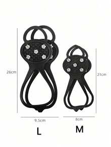 1/2 Pair Anti-Slip Shoe Spikes, 5-Tooth Ice Cleats, Suitable For Hiking Boots, Non-Slip Shoe Covers, Ice Traction Shoe Crampons, Unisex Ice Grippers For Outdoor Winter Sports, Hiking, Ice Fishing - Multicolor - View 10