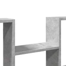 Étagère murale vidaXL en bois composite gris béton 99 x 15 x 60 cm - Multicolore - Voir 7
