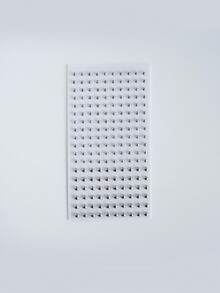 2张（345件）假穿孔饰品套装，包括假脸部穿孔、假唇钉、假鼻钉等，自粘式唇环、眉环、鼻环和肚脐环，适用于舞会、万圣节、音乐节等场合。 - 彩色 - 查看 6