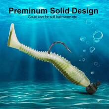 5pcs Fishing Jig Heads, Jig Hooks Kit, Fine Mushroom Jig Heads For Soft Baits, Fishing Tackle - Black - View 6