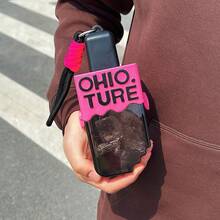 Creative Lollipop-Shaped Portable Plastic Water Cup With Straw - KKL-008雪糕杯-黑色 - 查看 9