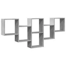 Mensola da parete vidaXL, grigio cemento, 159x18x66 cm, materiale a base di legno - Multicolore - Visualizzare 10