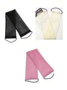 African Mesh Exfoliating Back Long Net Bath Scrub Towel Set,Double-Sided For Gentle,Rough Exfoliation, Effective Body Scrub, Back Scrubber For Shower Use,Premium Mesh Material, Convenient Strap Towel Design, Loofah Towel, Body Sponge For Smooth Skin,Great For Daily Use(Blue, Purple) - Multicolor - View 33