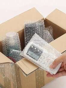 5pcs PUKAMAM Premium Bubble Cushion Wrap Pouches - 4x6 Inch Protective Bubble Bags For Shipping & Packing, Durable Reusable Inflatable Wrap Sleeves With Secure Item Protection, Black - White - View 2