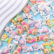 10/20/30 phụ kiện trang trí bằng nhựa hình cáo chín đuôi hoạt hình dễ thương, phẳng, không lỗ, vật liệu thủ công DIY, thích hợp để trang trí ốp lưng điện thoại, kẹp tóc, gọng kính và các loại trang sức khác - Màu sắc ngẫu nhiên - cáo - Xem 10