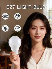 Bộ 8 bóng đèn LED E27, công suất 7W/9W/12W/15W, điện áp 110-265V, độ sáng cao, tiết kiệm năng lượng, bóng đèn LED chiếu sáng trong nhà cho phòng khách, gia đình. - Bóng đèn - Xem 2