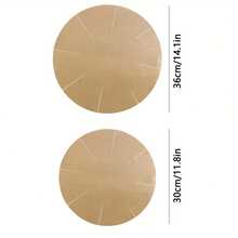 1pc Reusable Non-Stick Baking Mat - High-Temp Resistant Cake Pan Liner With Smooth Surface For Easy Release, Perfect For Holiday Baking (Christmas, Thanksgiving) & Pie Tarts Cook - Khaki - View 7