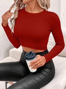 DUKEZA Women Sweaters - Burgundy - View 3