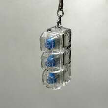 1件新奇减压玩具，机械键盘键帽放松玩具钥匙扣，钥匙圈和桌面配件 - 彩色 - 查看 5