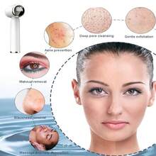 6-In-1 Rechargeable Electric LED Facial Cleansing Brush Set, Waterproof Portable White Facial Cleanser And Exfoliator, Suitable For Oily, Dry, Sensitive Skin For Women And Men