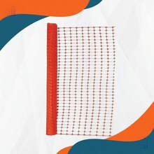 Tela Tapume Cerquite Sinalização Laranja 1,20m X 50m Obra e Contrucao - Laranja - Visão 3