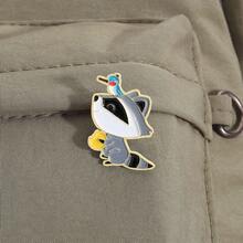 1 Stück stilvoller weißer Emaille Chic Anstecknadel - Nadel-Kissen für Menschen mit vielseitiger Kleidung und Rucksack-Accessoires, einzigartiges Geschenkidee für Freunde und Familie - Verschiedenfarbig - Übersicht 4