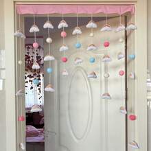 85cm*85cm High-Quality Creative Rainbow Curtain, No Drilling Required, Suitable For Bedroom, Entryway, Room Divider, Atmosphere Decoration For Kitchen, Bathroom, Bedroom Entrance