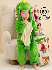 MICHLEY 婴儿长袖睡袋，双拉链设计，卡通风格，适合秋冬季节，红色恐龙/狮子/绿色恐龙/粉色可选，可爱舒适，适合0-3岁宝宝，男女通用，婴儿必备，情人节好礼