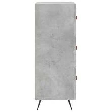 Credenza vidaXL grigio cemento 34,5x34x90 cm Materiale a base di legno - Multicolore - Visualizzare 7