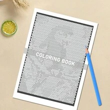 GDTME 1 pieza Libro de colorear minimalista y audaz basado en números, que contiene patrones vibrantes de animales, plantas y paisajes, regalo ideal de Navidad, regalo para papá, regalo divertido, regalo para el abuelo - Multicolor - Ver 4