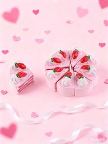 10件套迷你娃娃屋食物和蛋糕：逼真的迷你厨房蛋糕店甜点场景装饰