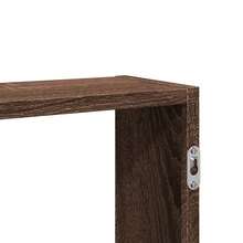Estantería de pared vidaXL, color roble marrón, 99x15x60 cm, material a base de madera. - Multicolor - Ver 8