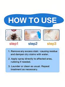 1瓶120毫升洗衣去渍喷雾，温和清洁衣物上的油渍，除臭，多用途，强力去油清洁剂，沙发去渍剂，多用途清洁剂，强效去渍，洗衣去渍喷雾，沙发去渍剂，多用途清洁剂，去渍清洁剂，沙发去渍剂，多用途清洁剂 - 彩色 - 查看 10