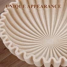 Large Decorative Bowl, White Decorative Bowl, Home Decor - Pleated Bowl - Grooved Bowl - Hollow Bowl - Fashionable Key Bowl, Suitable For Placing In The Foyer - Multicolor - View 4