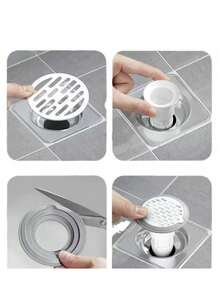 1pc Drain Deodorizer, Sewer Odor Eliminator, Kitchen Cockroach Blocker, Toilet Bathroom Odor Remover, Adjustable Size Drain Stopper - Multicolor - View 4