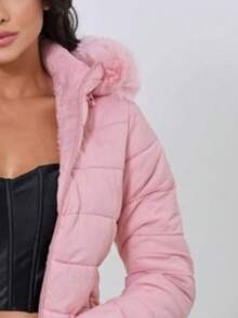 Waterproof Puffer Jacket - Rusty Rose - View 3