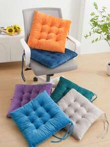 1 Stück weiches & atmungsaktives modernes quadratisches Stuhlkissen - Mehrzweck-Sitzkissen für alle Jahreszeiten - maschinenwaschbar, langanhaltend, bequem sitzend, geeignet für Zuhause, Büro, Essmöbel - zeitgenössischer Stil, leicht zu reinigende Oberfläche, perfekte Passform für Stühle und Bänke - ideal für Küche und Esszimmer, Essstuhlkissen, geeignet für langes Sitzen, Kissen, Sitzkissen - Verschiedenfarbig - Übersicht 5