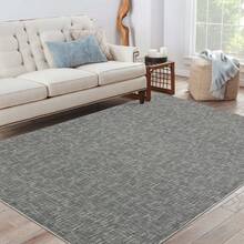 Techigher Living Room Rugs, Washable Non Slip Stain Resistant Large Rug,  Low Pile Soft Carpet With Non-Slip Backing For Bedroom Dining Room Children Room - Grey - View 15