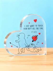 1 pieza Regalo de aniversario de pareja, regalo de cumpleaños para novia, regalo del Día de San Valentín, regalo de cumpleaños para esposo o esposa (10cm x 10cm) - Multicolor - Ver 3