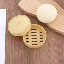 大型逼真减压挤压玩具，慢回弹烤肉包，仿真食物恶搞礼物，迷你蒸包玩具 - 彩色 - 查看 4