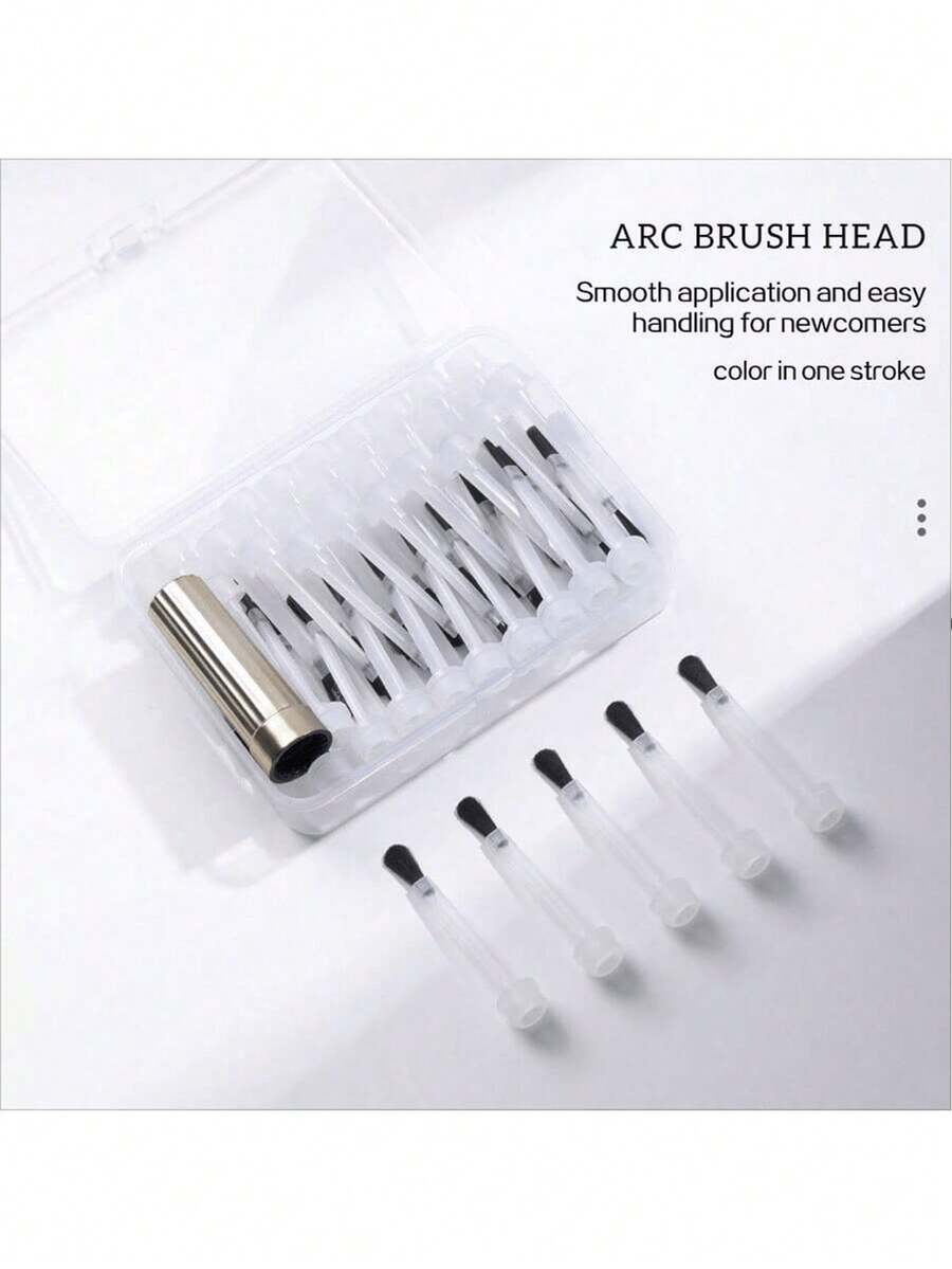 66 Pieces/Box Gel Nail Polish Glue Brush, Round Head Nail Brush, Replacement Nail Brush Liquid Applicator Nail Enhancement Tools - Multicolor - View 1