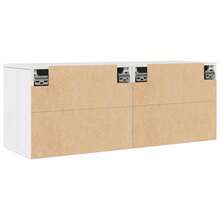 vidaXL Wandschränke 2 Stück Weiß 45x30x35 cm Massives Kiefernholz - Verschiedenfarbig - Übersicht 8
