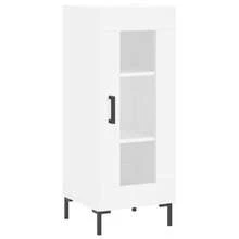 Buffet vidaXL blanc 34,5 x 34 x 90 cm, matériau à base de bois - Multicolore - Voir 10