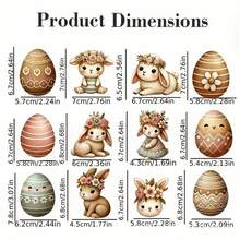 Adornos para árbol de Pascua, conejito de flores rústico, mini adornos de madera para el hogar. - Multicolor - Ver 7